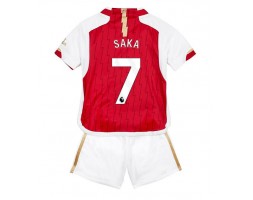 Arsenal Bukayo Saka #7 Hjemmebanesæt Børn 2023-24 Kort ærmer (+ korte bukser)
